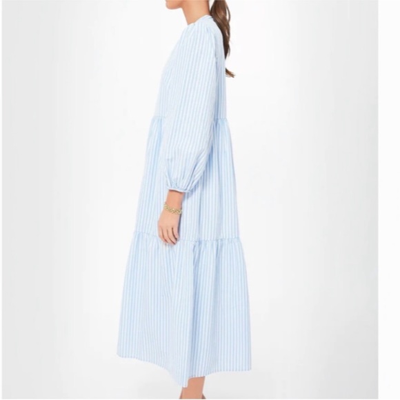 Blue and White Stripe Alora Maxi Dress by Pomander Place. XS. NWOT. - Picture 4 of 7